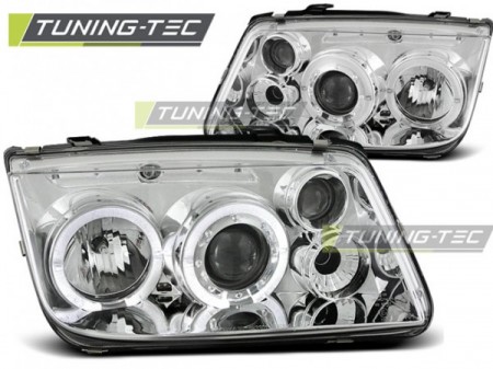 HEADLIGHTS ANGEL EYES CHROME fits VW BORA 09.98-07.05