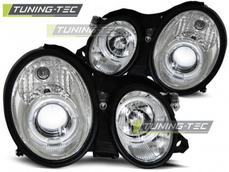 HEADLIGHTS ANGEL EYES CHROME fits MERCEDES W208 CLK 03.97-04.02