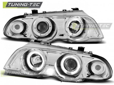 HEADLIGHTS ANGEL EYES CHROME fits BMW E46 05.98-08.01 S/T