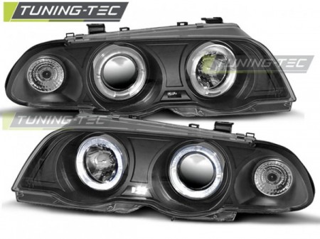 HEADLIGHTS ANGEL EYES BLACK fits BMW E46 05.98-08.01 S/T