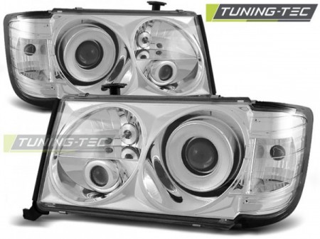 HEADLIGHTS CHROME fits MERCEDES W124 E-KLASA 05.93 - 06.95