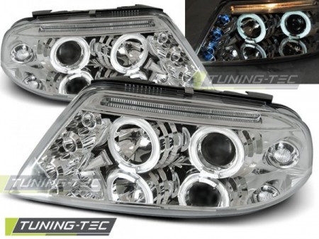 HEADLIGHTS ANGEL EYES CHROME fits VW PASSAT 3BG 09.00-03.05