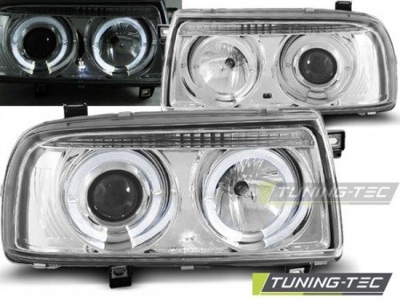 HEADLIGHTS ANGEL EYES CHROME fits VW VENTO 01.92-08.98