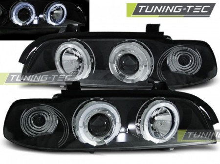 HEADLIGHTS ANGEL EYES BLACK fits BMW E39 09.95-06.03