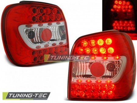 LED TAIL LIGHTS RED WHITE fits VW POLO 6N 10.94-09.99