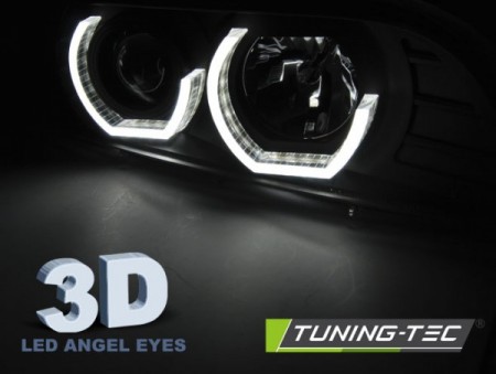 HEADLIGHTS ANGEL EYES 3D BLACK fits BMW E39 09.95-06.03