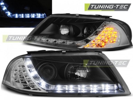 HEADLIGHTS DAYLIGHT BLACK fits VW PASSAT 3BG B5 FL 09.00-03.05