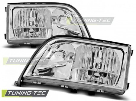 HEADLIGHTS CHROME fits MERCEDES W140 S-KLASA 03.91-10.98