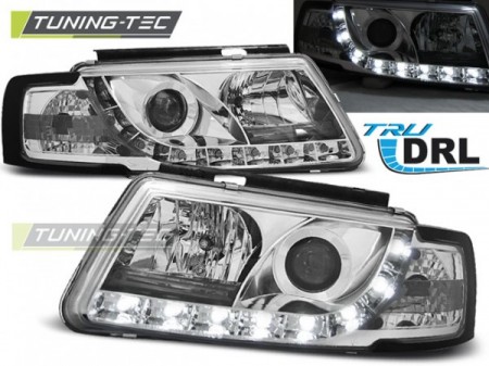 HEADLIGHTS TRUE DRL CHROME fits VW PASSAT B5 3B 11.96-08.00