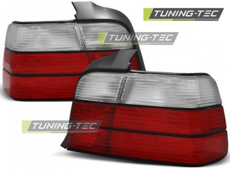 TAIL LIGHTS SPORT LOOK RED WHITE fits BMW E36 12.90-08.99 SEDAN