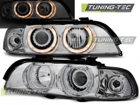 HEADLIGHTS ANGEL EYES CHROME fits BMW E39 09.95-06.03