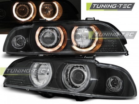 HEADLIGHTS ANGEL EYES BLACK fits BMW E39 09.95-06.03