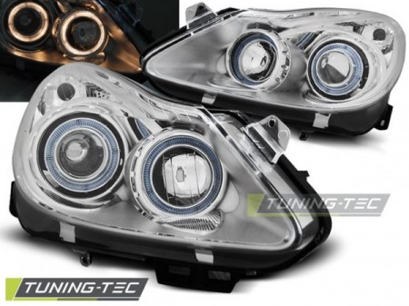 OPEL CORSA D 04.06-11 ANGEL EYES CHROME