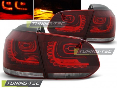 LED TAIL LIGHTS RED WHITE fits VW GOLF 6 10.08-12