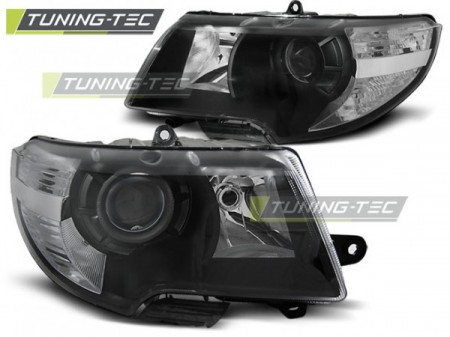 HEADLIGHTS BLACK fits SKODA SUPERB 08-12