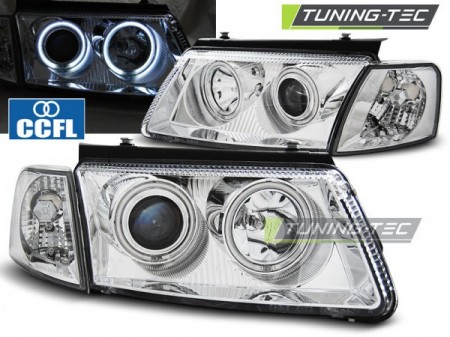 HEADLIGHTS ANGEL EYES CCFL CHROME fits VW PASSAT B5 3B 11.96-08.00