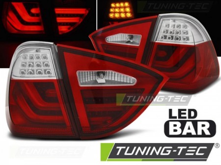 LED BAR TAIL LIGHTS RED WHIE fits BMW E91 05-08