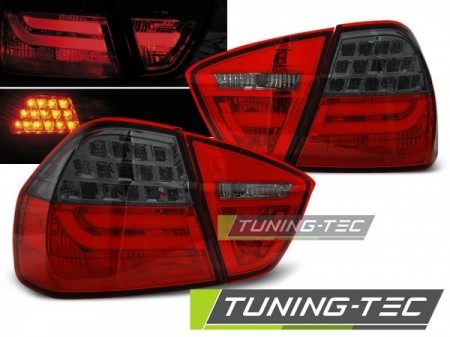 LED BAR TAIL LIGHTS RED SMOKE fits BMW E90 03.05-08.08