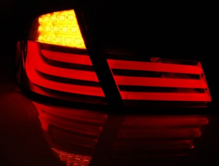 LED BAR TAIL LIGHTS BLACK fits BMW F10 10-07.13