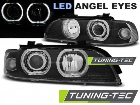 HEADLIGHTS ANGEL EYES LED BLACK fits BMW E39 09.95-06.03