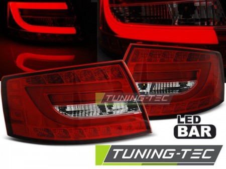 LED TAIL LIGHTS RED WHITE fits AUDI A6 C6 SEDAN 04.04-08 6PIN