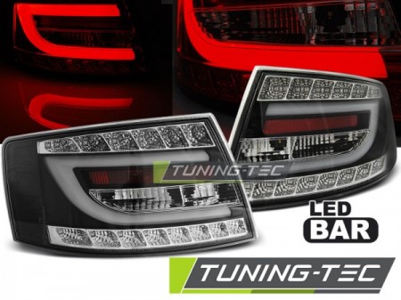 LED TAIL LIGHTS BLACK fits AUDI A6 C6 SEDAN 04.04-08 7PIN