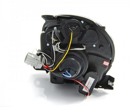 FIAT 500 07-15 PROJEKTOR BLACK LED