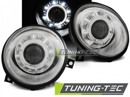 HEADLIGHTS DAYLIGHT CHROME fits VW LUPO 98-05