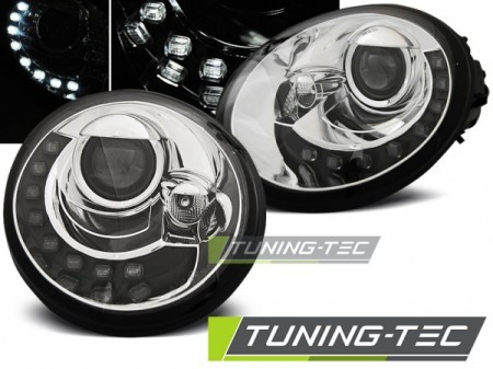 HEADLIGHTS DAYLIGHT CHROME fits VW NEW BEETLE 10.98-05.05