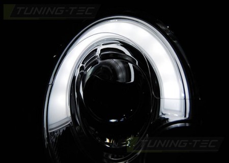 HEADLIGHTS TUBE LIGHT CHROME fits BMW MINI (COOPER) 06-14