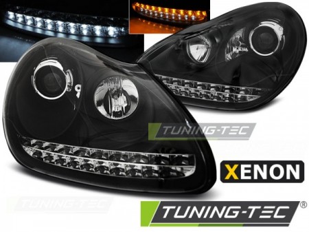 XENON HEADLIGHTS DAYLIGHT BLACK fits PORSCHE CAYENNE 02-06