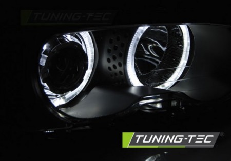 HEADLIGHTS ANGEL EYES LED BLACK fits BMW E46 04.99-03.03 COUPE CABRIO