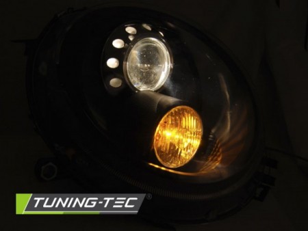 HEADLIGHTS BLACK fits BMW MINI (COOPER) 06-14