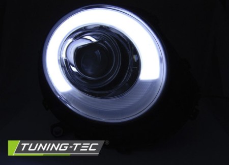 HEADLIGHTS TUBE LIGHT CHROME fits BMW MINI (COOPER) 06-14