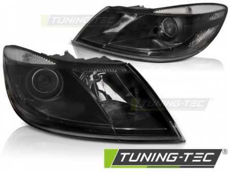 HEADLIGHTS BLACK fits SKODA OCTAVIA 09-12