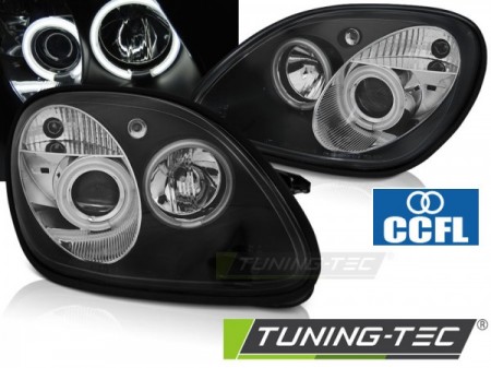 HEADLIGHTS ANGEL EYES CCFL BLACK fits MERCEDES R170 SLK 04.96-04