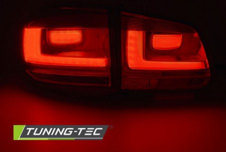 LED BAR TAIL LIGHTS RED WHIE fits VW TIGUAN 07-07.11 