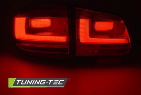 LED BAR TAIL LIGHTS RED SMOKE fits VW TIGUAN 07-07.11