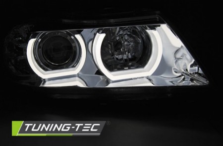HEADLIGHTS U-LED LIGHT 3D CHROME fits BMW E90/E91 03.05-08.08
