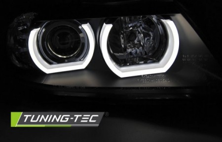 XENON HEADLIGHTS U-LED LIGHT 3D BLACK fits BMW E90/E91 03.05-08.08