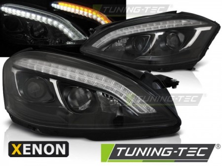 XENON HEADLIGHTS DAYLIGHT BLACK fits MERCEDES W221 05-09