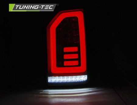 LED BAR TAIL LIGHTS SMOKE BLACK RED fits VW T6 15-19