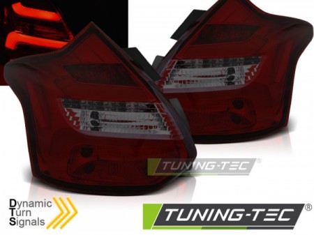 FORD FOCUS 3 11-10.14 HATCHBACK RED SMOKE LED BAR SEQ IND.