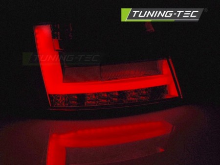 LED BAR TAIL LIGHTS RED SMOKE fits AUDI A6 C6 SEDAN 04.04-08 6-PIN