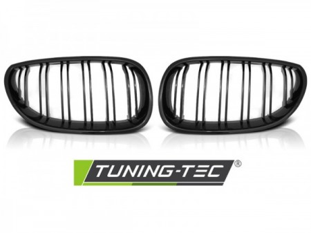 GRILLE GLOSSY BLACK DOUBLE BAR SPORT LOOK fits BMW E60/E61 07.03-10