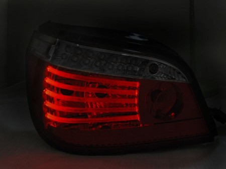 LED TAIL LIGHTS RED WHITE SEQ fits BMW E60 07.03-07