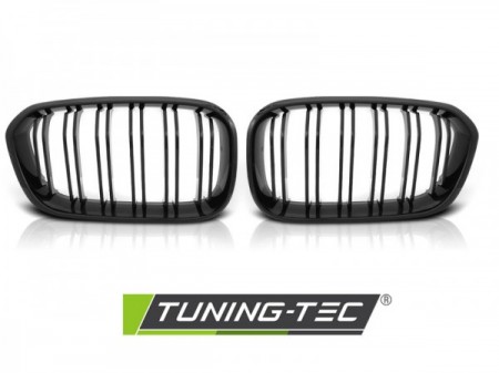 GRILLE GLOSSY BLACK DOUBLE BAR fits BMW F20 F21 LCI 15-18