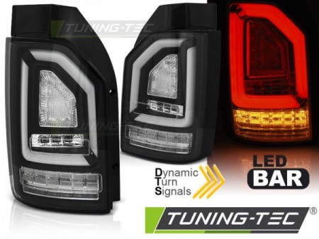 LED BAR TAIL LIGHTS BLACK SEQ fits VW T6 15-19 OEM BULB