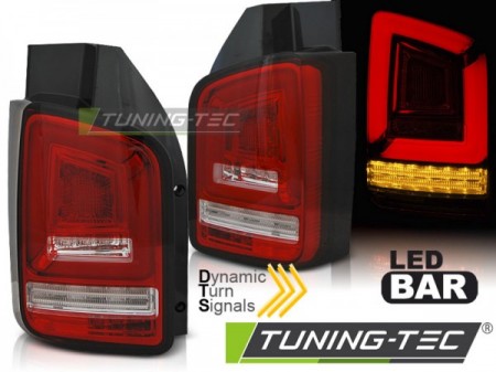 LED BAR TAIL LIGHTS RED WHITE SEQ fits VW T6 15-19 TR