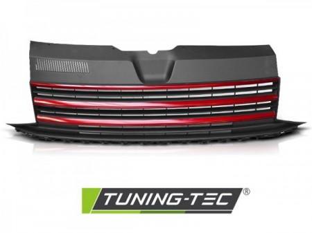 GRILLE BLACK RED fits VW T6 15-19